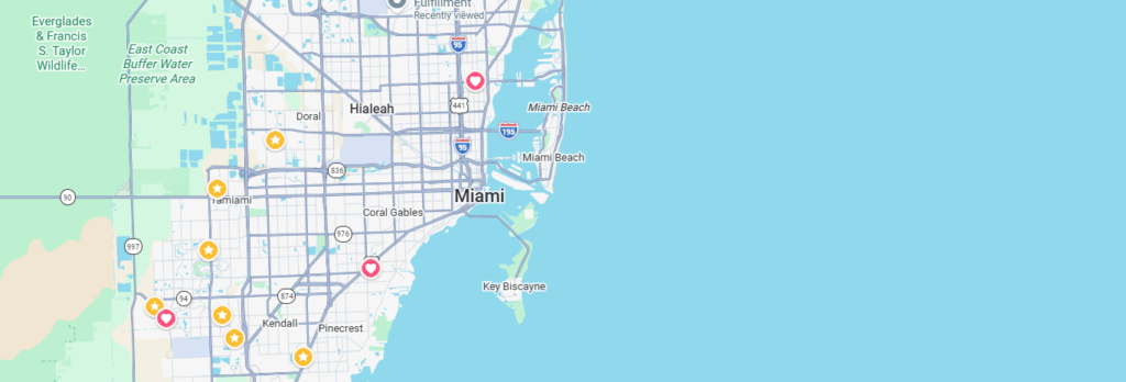 Business internet service area map Miami Florida